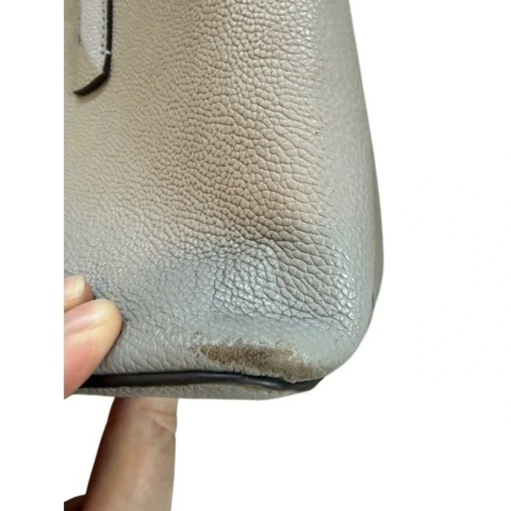 Kate Spade Margaux Satchel Cloud Taupe Leather Crossbody Shoulder Bag Medium
